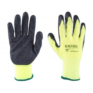 Работни ракавици,полупотопени во латекс, големина 11"